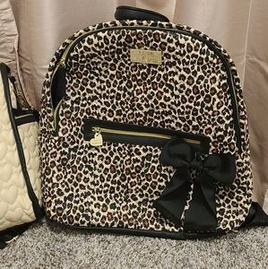 Heart shaped quilted backpack